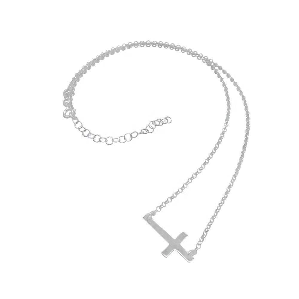 Noah Cross 925 Sterling Silver Pendant Necklace | SilverWorks