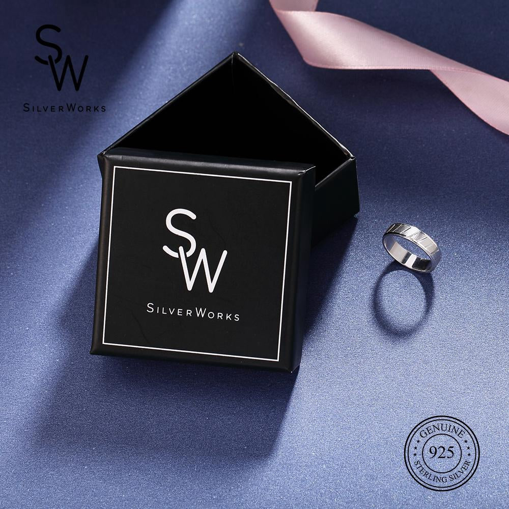 
                      
                        Isolde 925 Sterling Silver Wedding Band Ring | SilverWorks
                      
                    