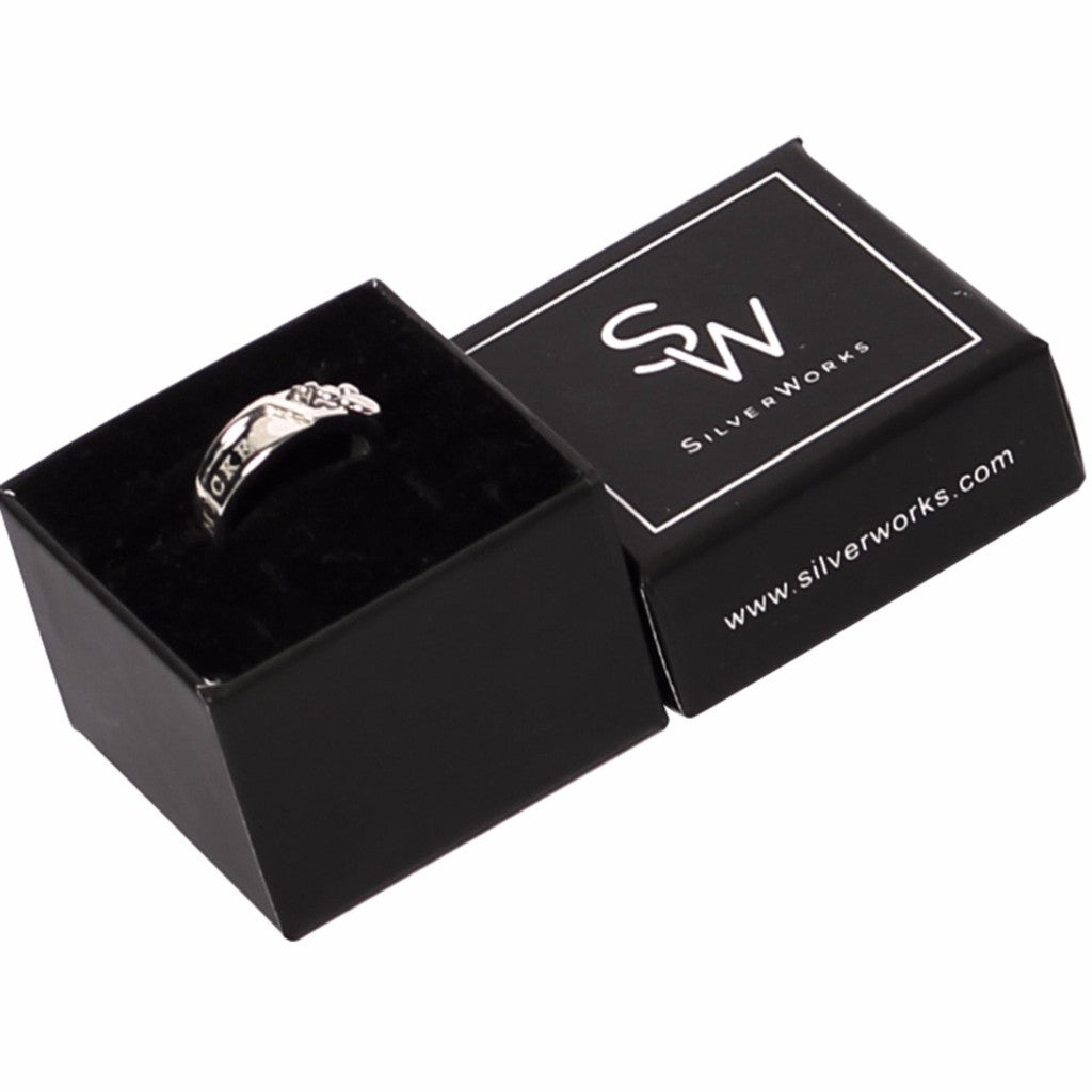 Mickey Mouse Dangling 925 Sterling Silver Ring | SilverWorks