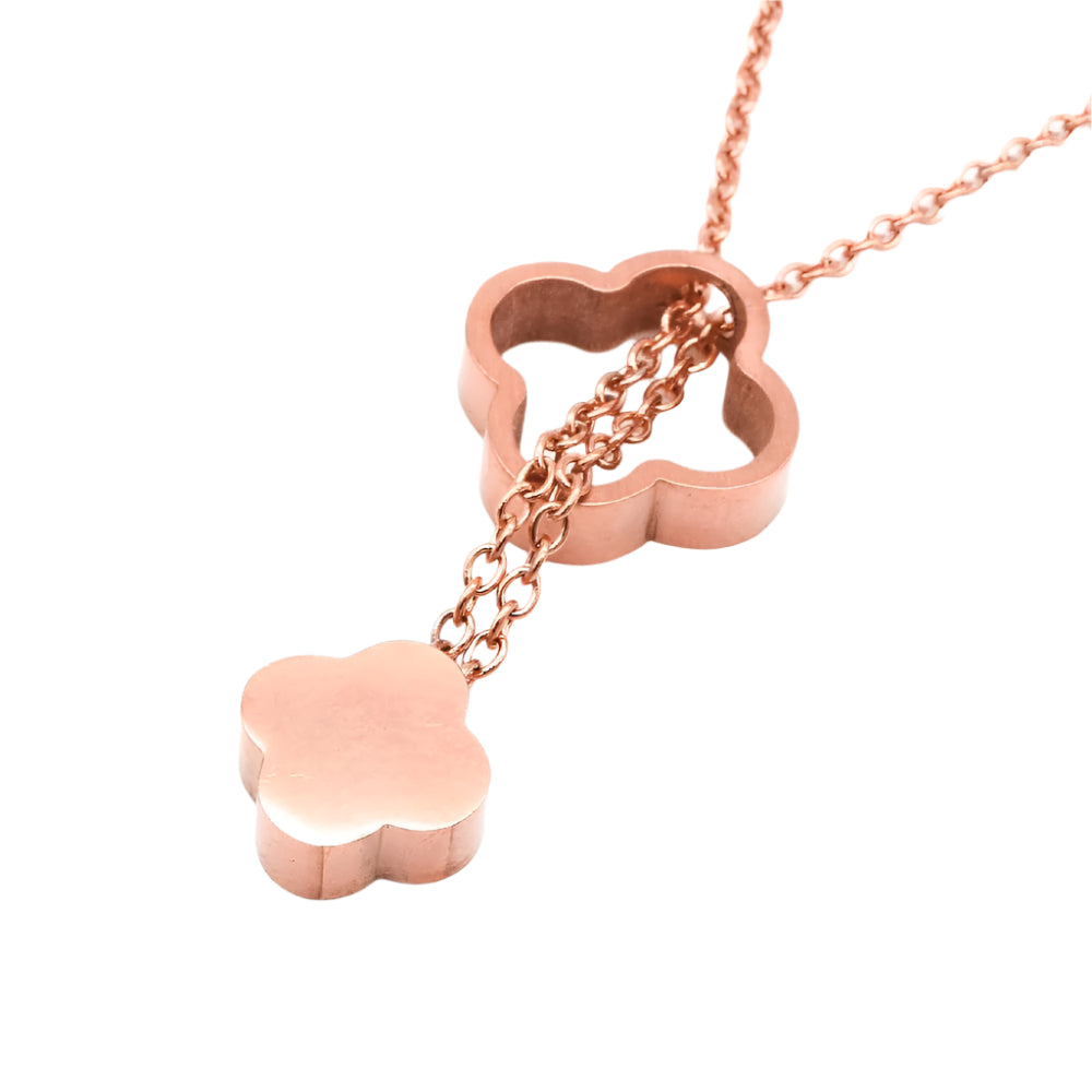Elsa Clover Stainless Steel Jewelry Set | SilverWorks