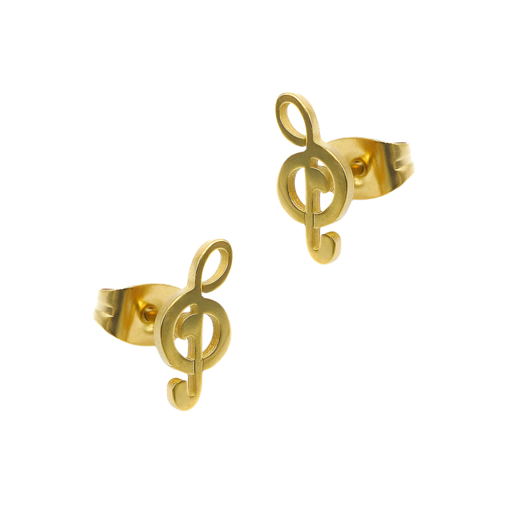 
                      
                        Sikes Musical Notes Stainless Steel Stud Earrings Set | SilverWorks
                      
                    