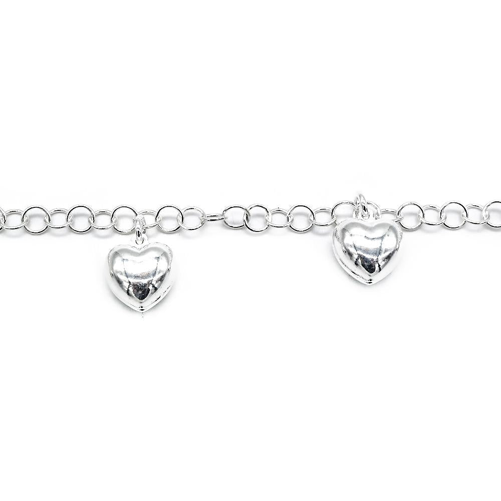 Charlotte 925 Sterling Silver Charm Bracelet | SilverWorks