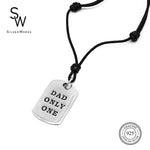 Silverworks Only One Dad Necklace - Father's Day Collection Fashion Accessory For Men