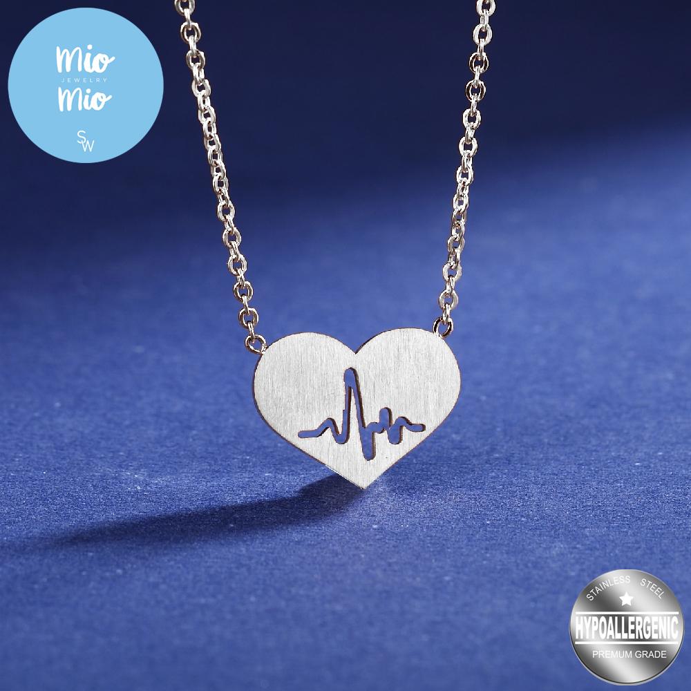 
                      
                        Narty Heartbeat Stainless Steel Pendant Necklace | SilverWorks
                      
                    