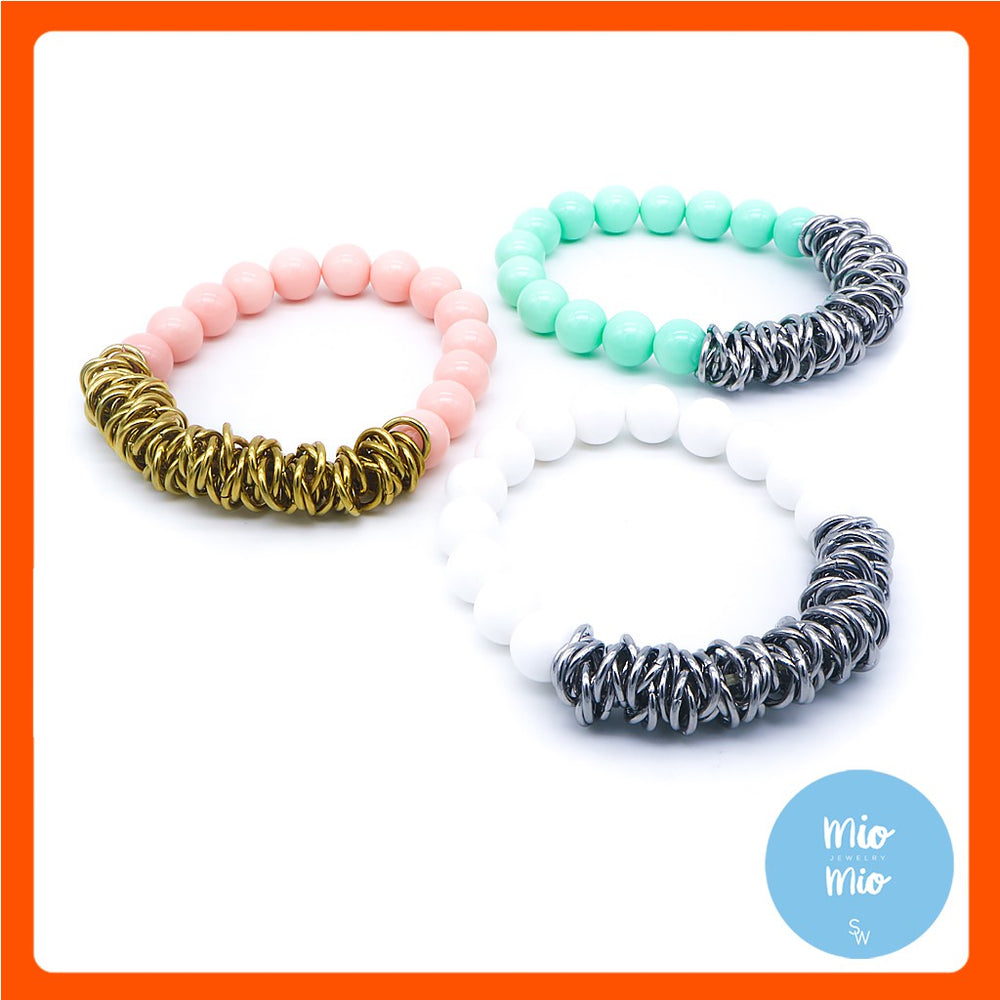 
                      
                        Mio Mio by Silverworks Fashion Pastel Beads Bracelet - Fashion for Women X3802/X3804/X3806
                      
                    