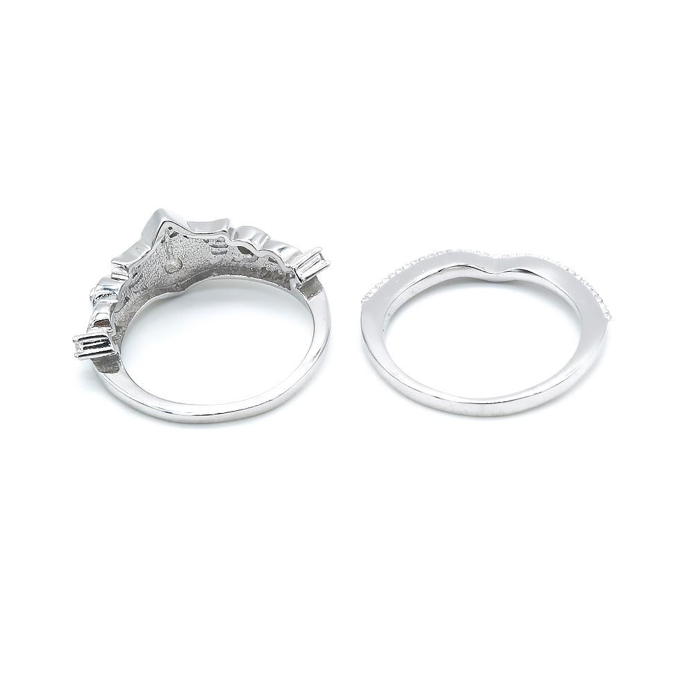 
                      
                        Belle Disney Princess 925 Sterling Silver Crown Ring Set | SilverWorks
                      
                    