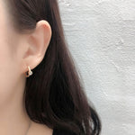 Mazi Silver Simple Circle Hoop Earrings