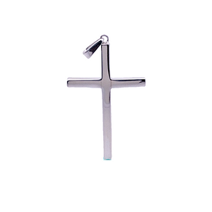
                
                    Load image into Gallery viewer, Aziz Silver Plain Polished Cross
                
            