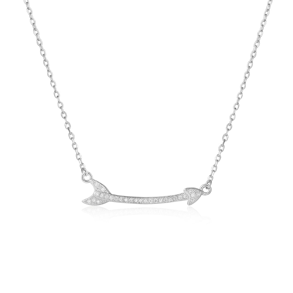 Petaer Arrow 925 Sterling Silver Pendant Necklace | SilverWorks