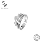 R63226 2IN 1 CROWN RING W/ CZ 4.3G
