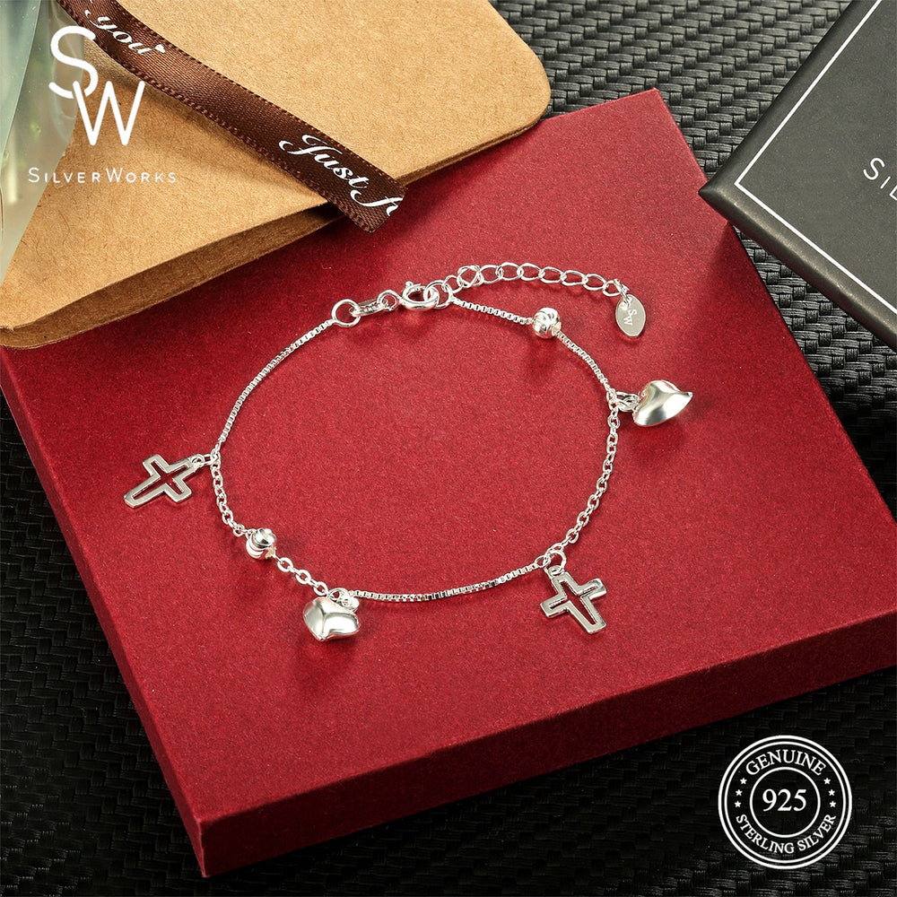 
                      
                        Jul 925 Sterling Silver Charm Bracelet  SilverWorks
                      
                    
