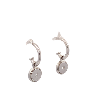 Splendid Silver Pave Earrings