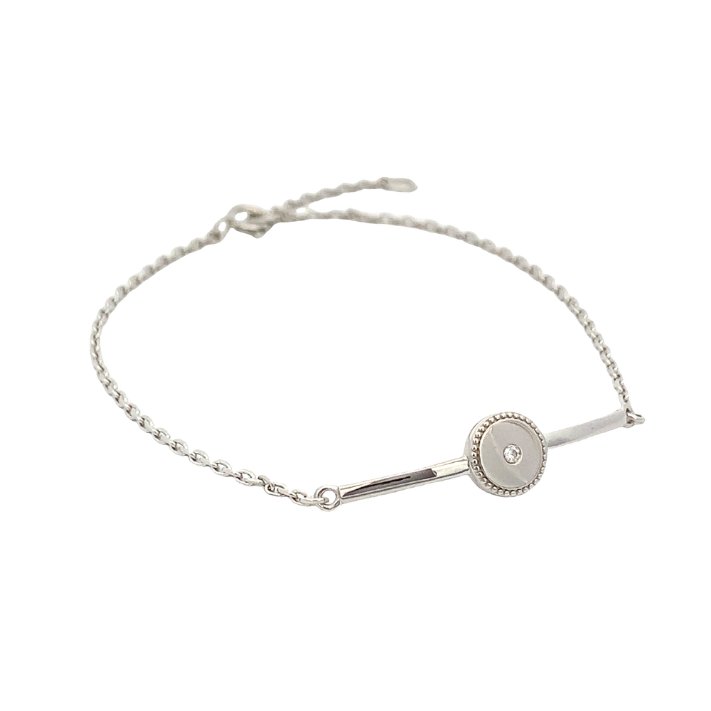 Cherished Silver Pave Bracelet