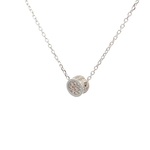 Harmonious Silver Pave Necklace