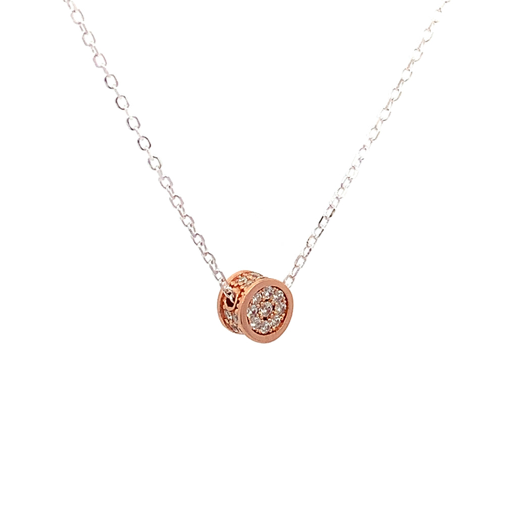 Heavenly Silver Pave Necklace