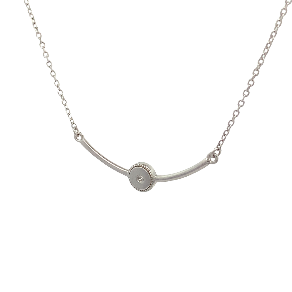 Illumina Silver Pave Necklace