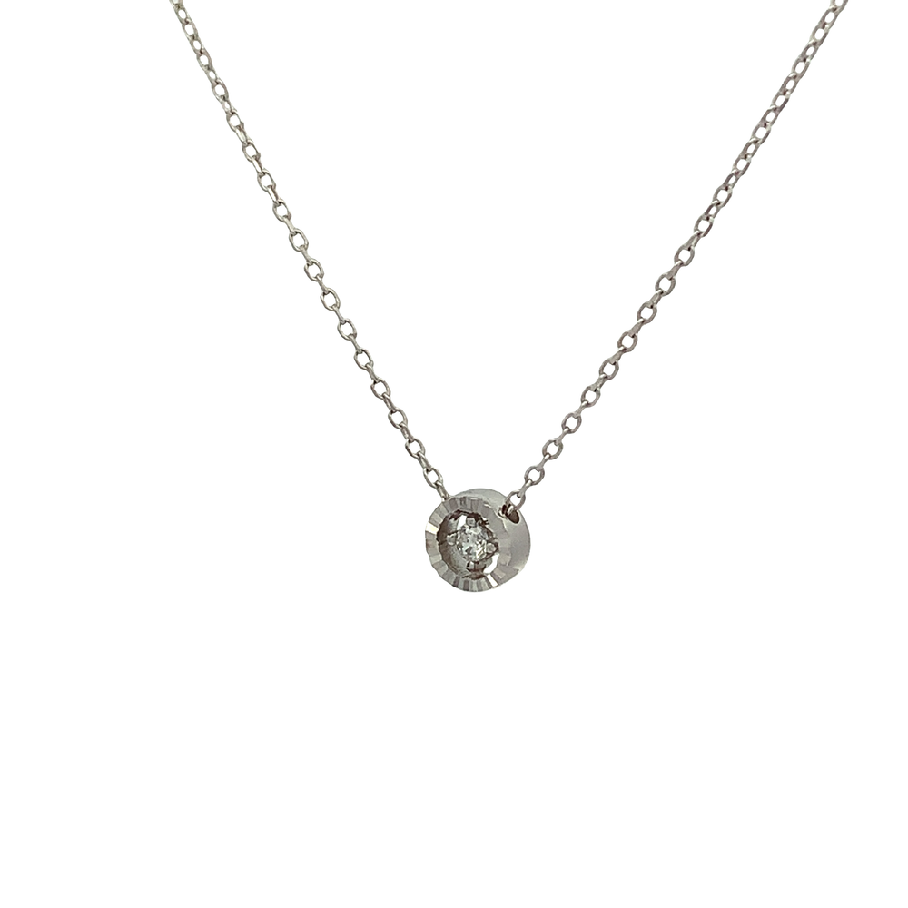Glamorous Silver Pave Necklace