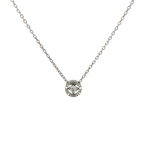 Glamorous Silver Pave Necklace