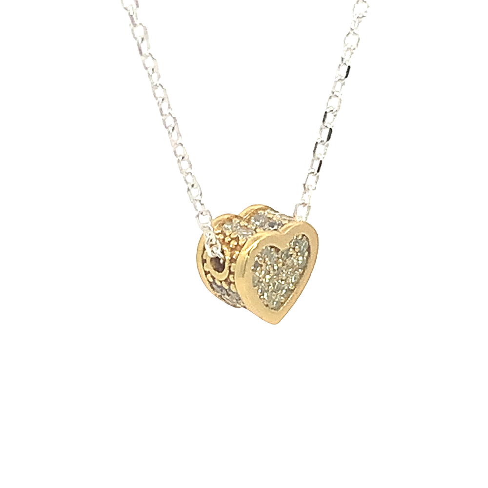 
                      
                        Teresa Heart Pave 925 Sterling Silver Pendant Necklace | SilverWorks
                      
                    