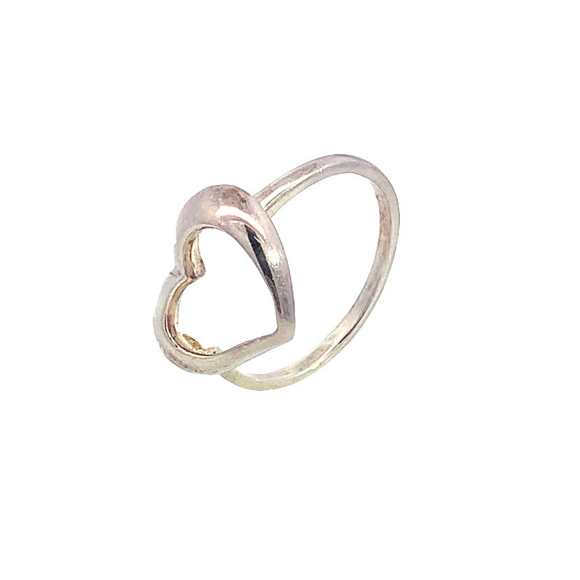 Ameena Heart 925 Sterling Silver Promise Ring | SilverWorks