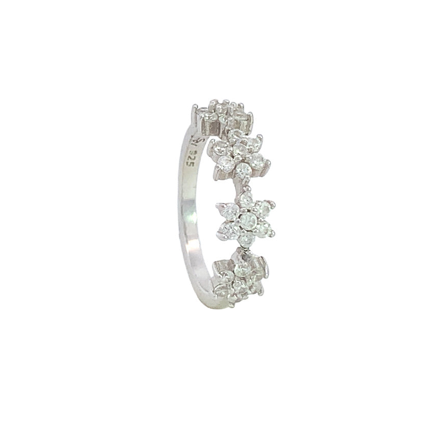 
                      
                        Astrea Flower 925 Sterling Silver Promise Ring | SilverWorks
                      
                    