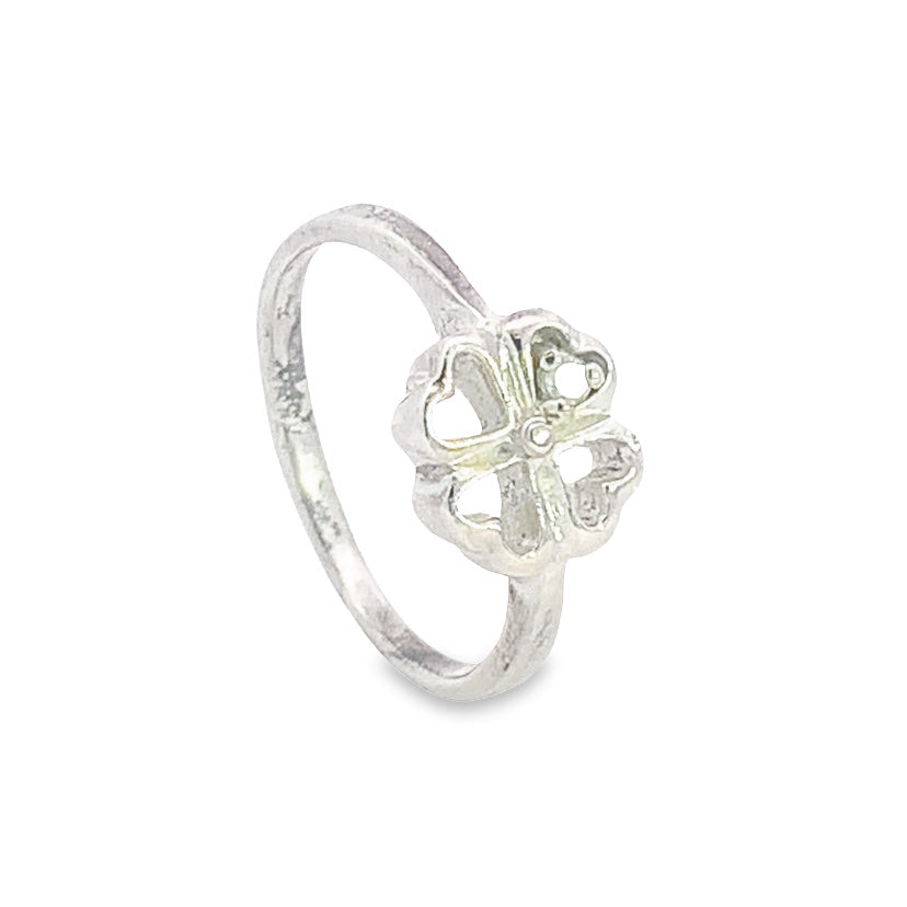 Axiel Clover Heart 925 Sterling Silver Promise Ring