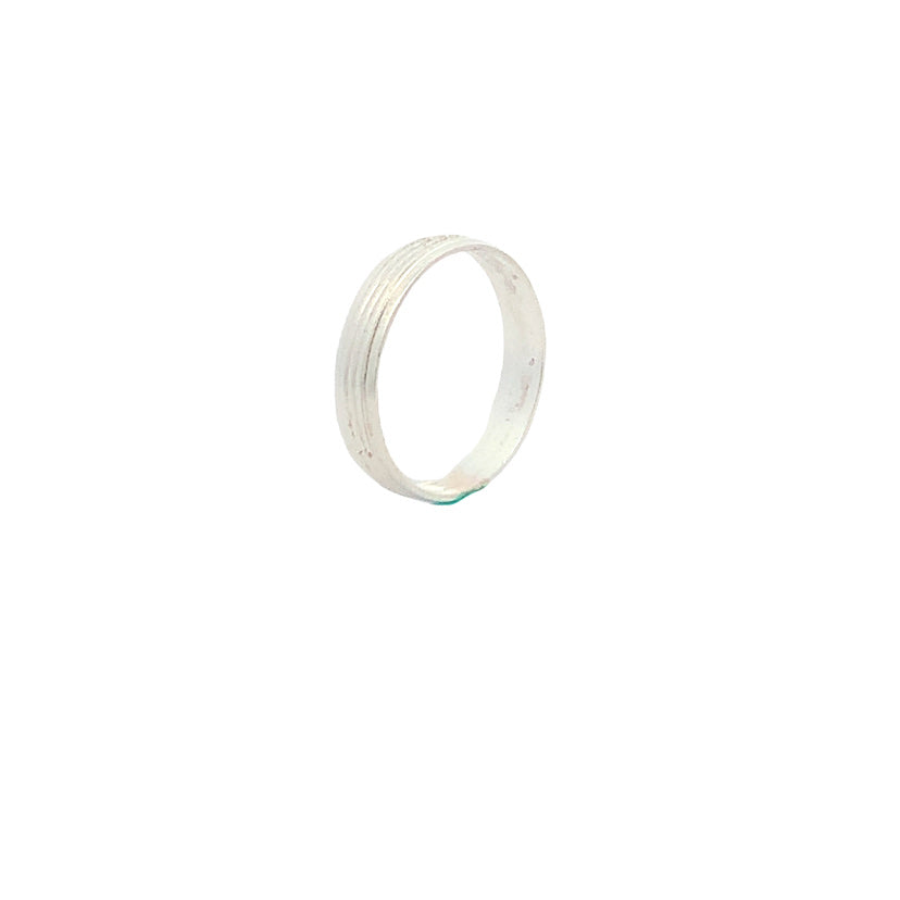 Coarla Sandblasted 925 Sterling Silver Wedding Band Ring | SilverWorks