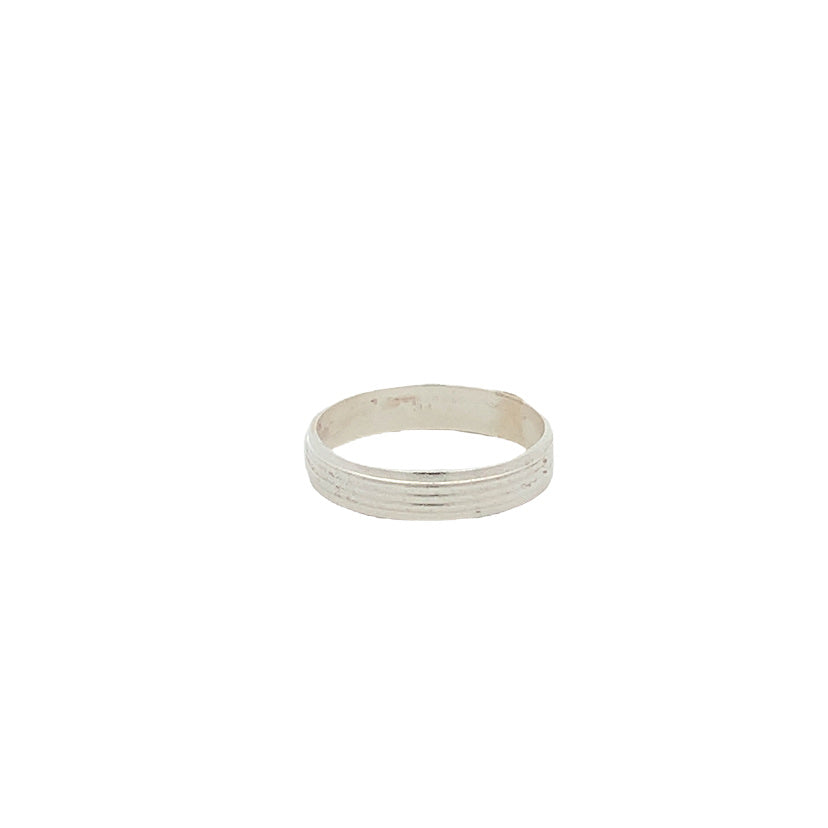 Coarla Sandblasted 925 Sterling Silver Wedding Band Ring | SilverWorks