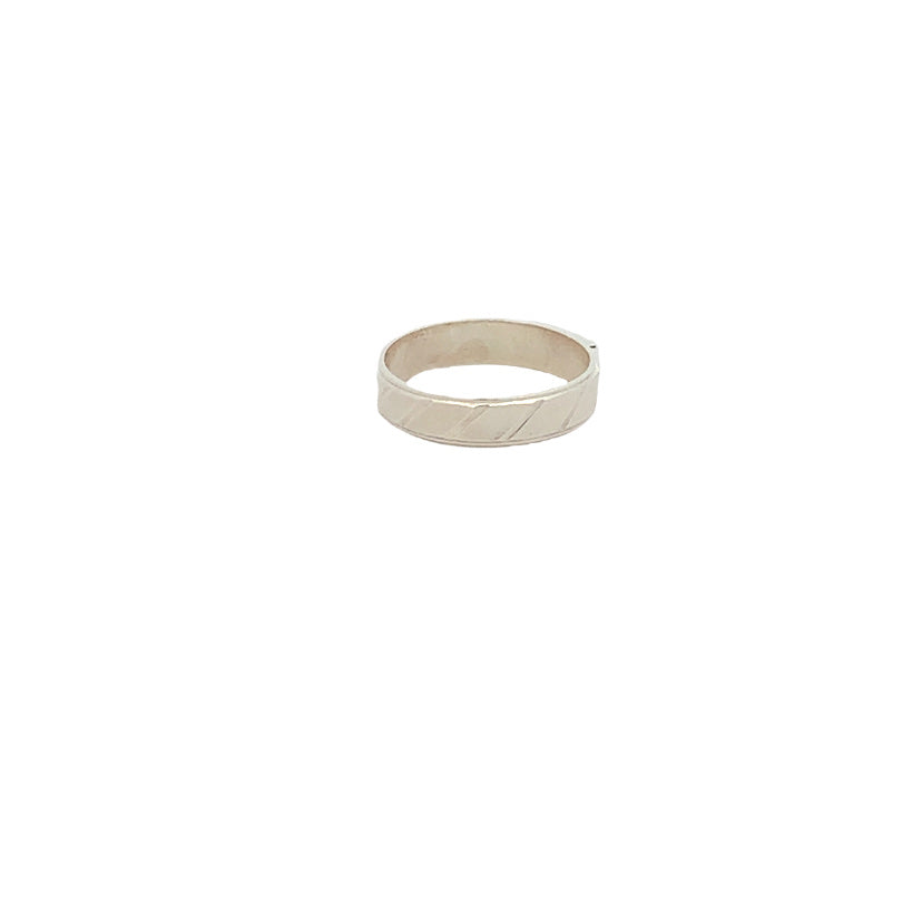 
                      
                        Candance Sandblasted 925 Sterling Silver Wedding Band Ring | SilverWorks
                      
                    