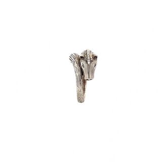 Khan Horse 925 Sterling Silver Open Ring | SilverWorks