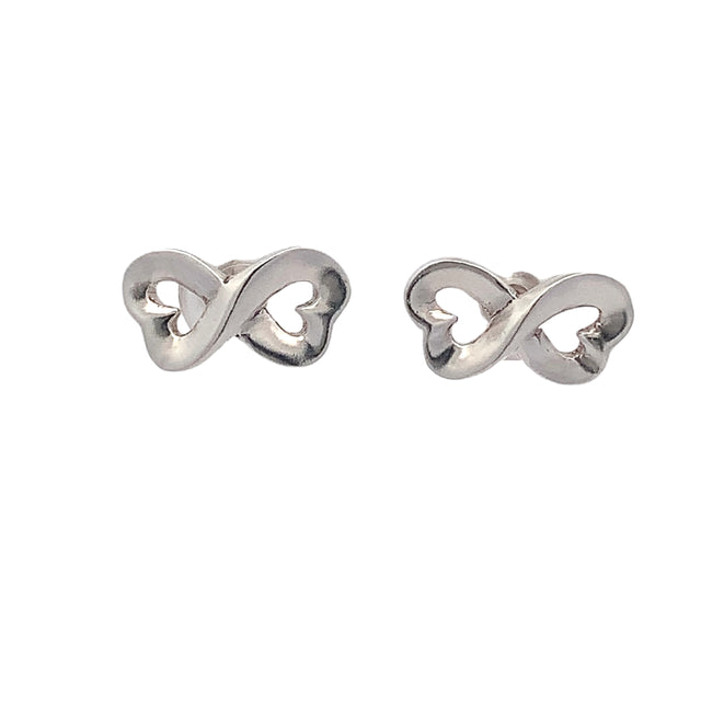 
                      
                        Marie Heart Infinity 925 Sterling Silver Stud Earrings | SilverWorks
                      
                    