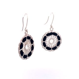 Moonlight Cocktail Silver Drop Earrings