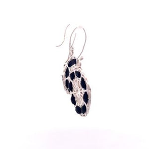 Moonlight Cocktail Silver Drop Earrings