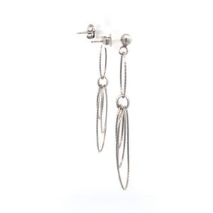 Madison Blues Silver Dangling Earrings