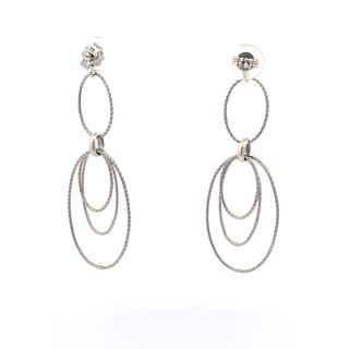 
                      
                        Madison Blues Silver Dangling Earrings
                      
                    