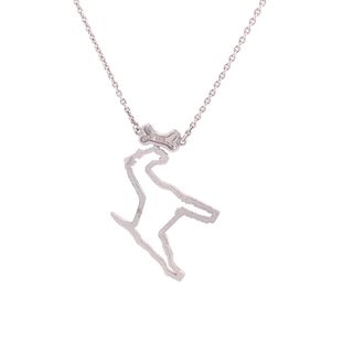 Jude Dog 925 Sterling Silver Pendant Necklace | SilverWorks