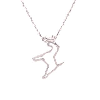 Jude Dog 925 Sterling Silver Pendant Necklace | SilverWorks