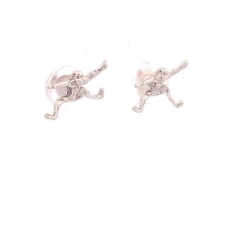 Moody Blue Silver Stud Earrings
