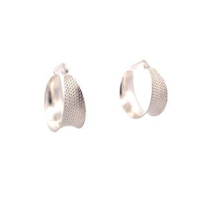 Make Me Belong To You Silver Hoop Earrings