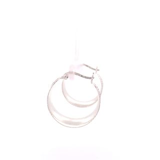 Make Me Belong To You Silver Hoop Earrings