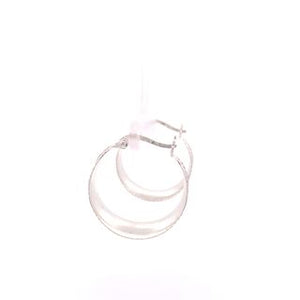 Make Me Belong To You Silver Hoop Earrings