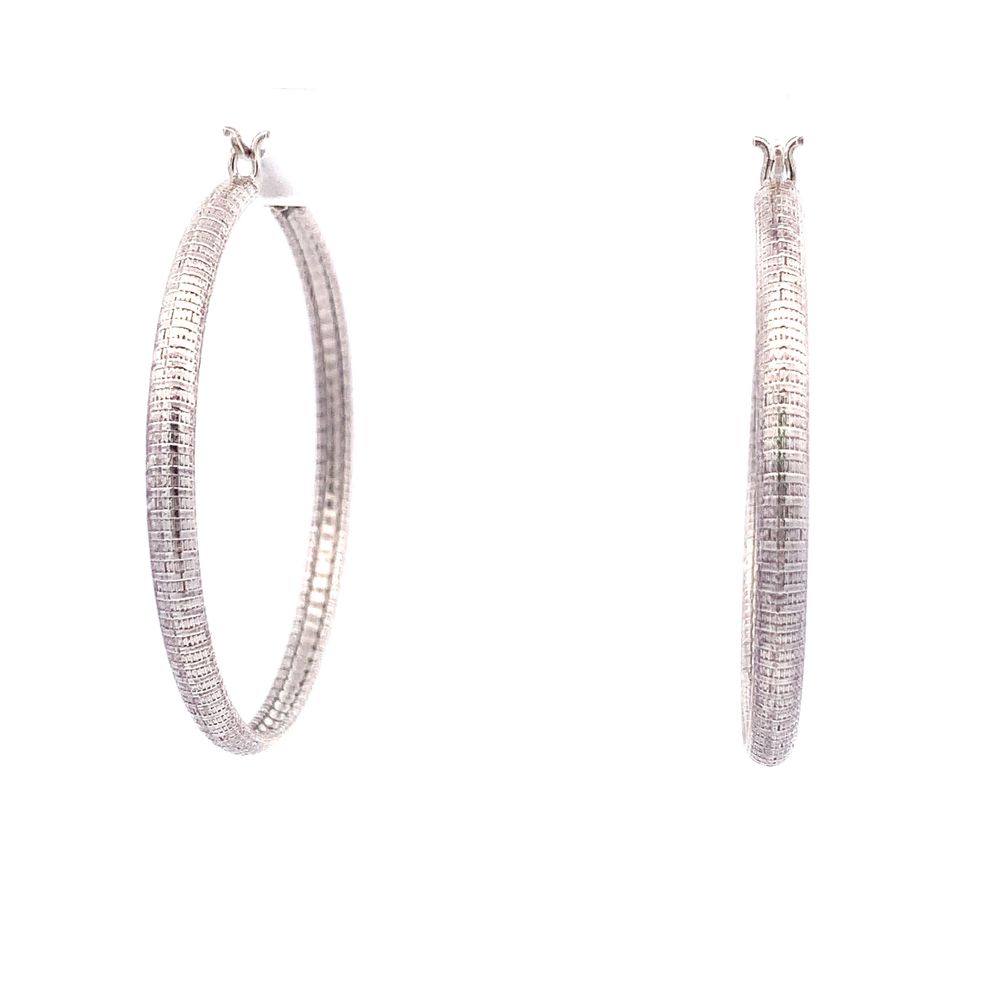 Moulty Silver Hoop Earrings