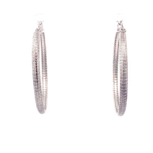 Moulty Silver Hoop Earrings