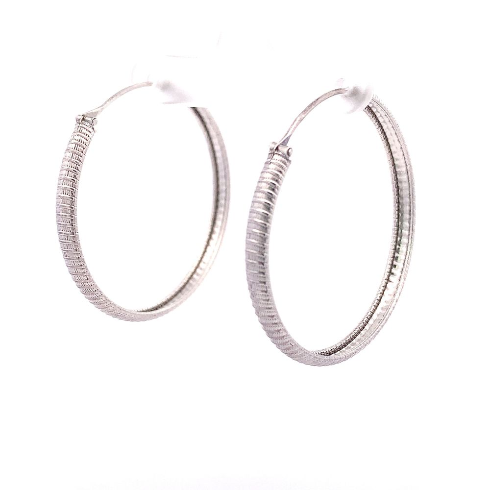 
                      
                        Althea 925 Sterling Silver Hoop Earrings | SilverWorks
                      
                    