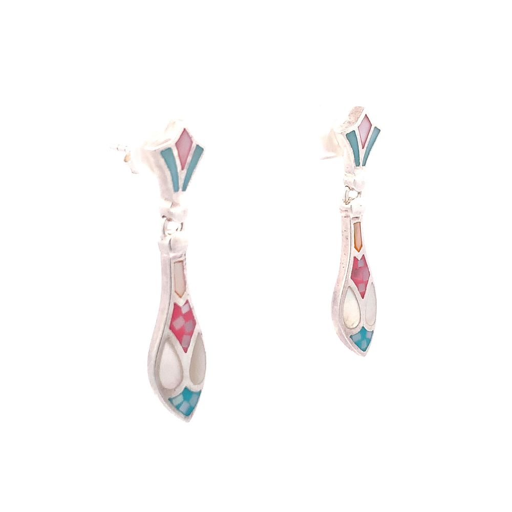 
                
                    Load image into Gallery viewer, Stayin&amp;#39; Alive Silver Earrings and Charm Set
                
            