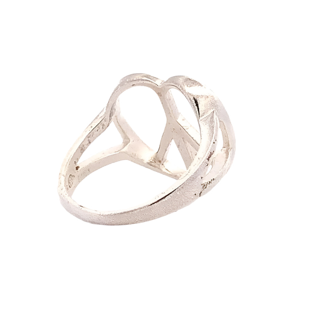 
                      
                        Valerie Peace Heart 925 Sterling Silver Ring | SilverWorks
                      
                    