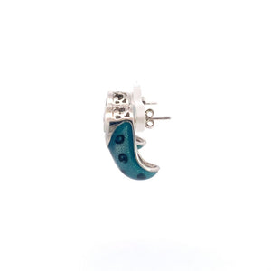 Making Every Minute Count Silver Stud Earrings