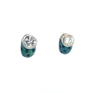 Making Every Minute Count Silver Stud Earrings