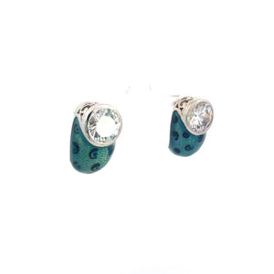 Making Every Minute Count Silver Stud Earrings