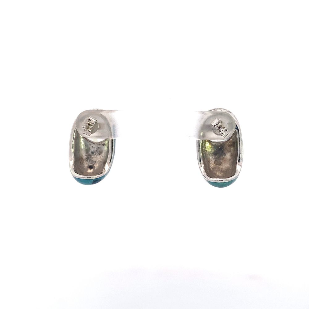 Making Every Minute Count Silver Stud Earrings